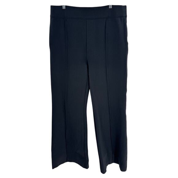 SPANX Smooth Perfect Pant High Rise Ponte Flare Front Seam Plus Sz 2X Black